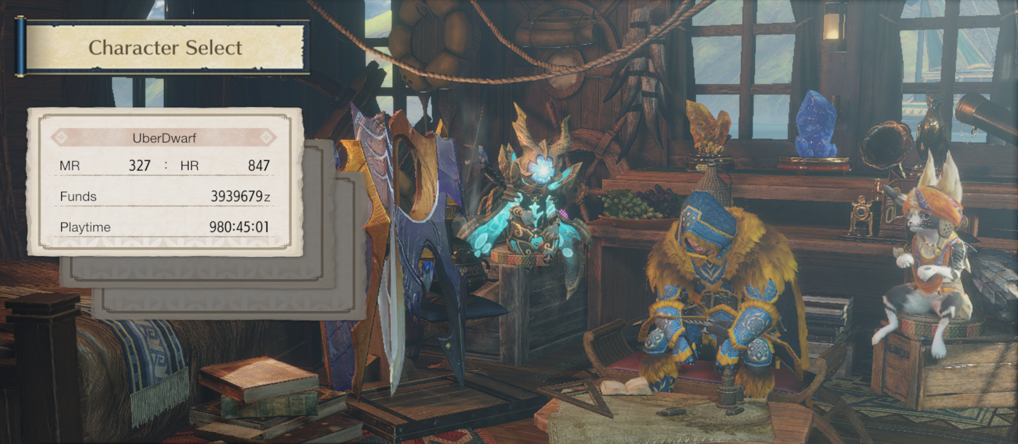 Monster Hunter Rise Character Select (Nintendo Switch)